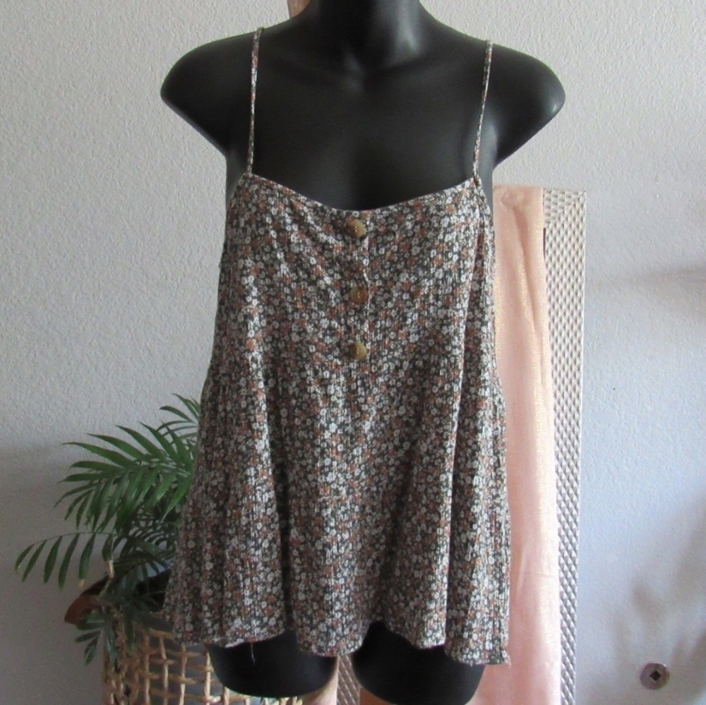 Paper Crane Floral Tank